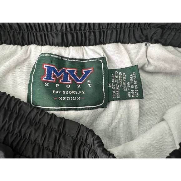 MV Sport Vintage‎ 90s Women Black Lined Track Pants with Zipper Medium - Picture 6 of 7